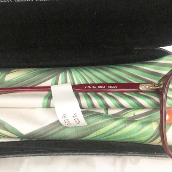 NWT Garrett Leight Vienna Glasses in Burgundy - Picture 5 of 6